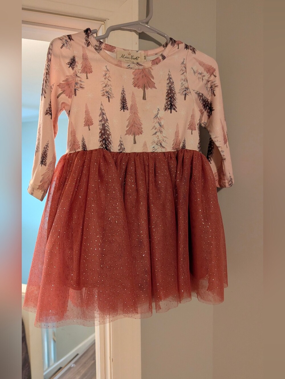 Pink Christmas Dress - Baby Girl